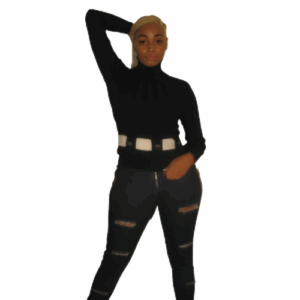 Spandex Denim Cut-up Jean Pants